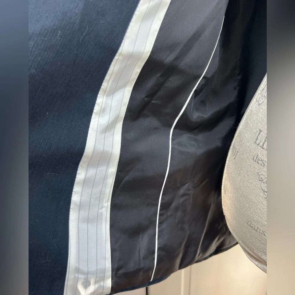 Armani Exchange Mens Single Breasted Ridged Corduroy Blazer Navy Blue Size 40R - Picture 10 of 13